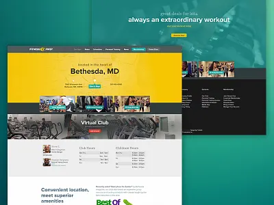 Fitness First Health Clubs chat corporate fitness health qa social ui user interface ux web website