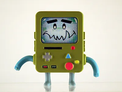 Nori X BMO art toy character design expressions kaiju paper craft toy