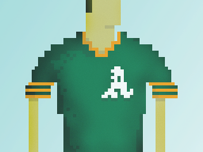 Oakland Athletics Pride athletics baseball gold green love oakland pixel pixelart primetime sports victory