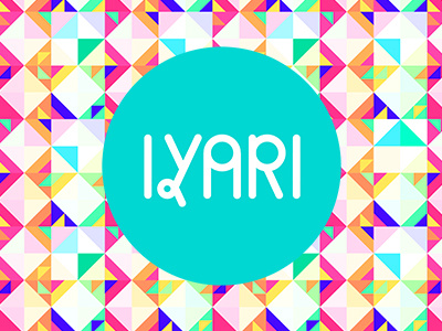 iyari brand branding colorful logo pattern typography website