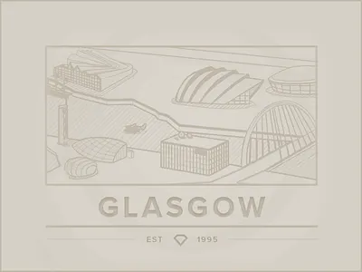 Vintage Glasgow - The City of Culture - Rebound glasgow indez rebound vector vintage