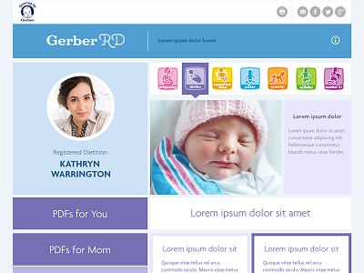 Gerber RD Microsite gerber microsite responsive web design