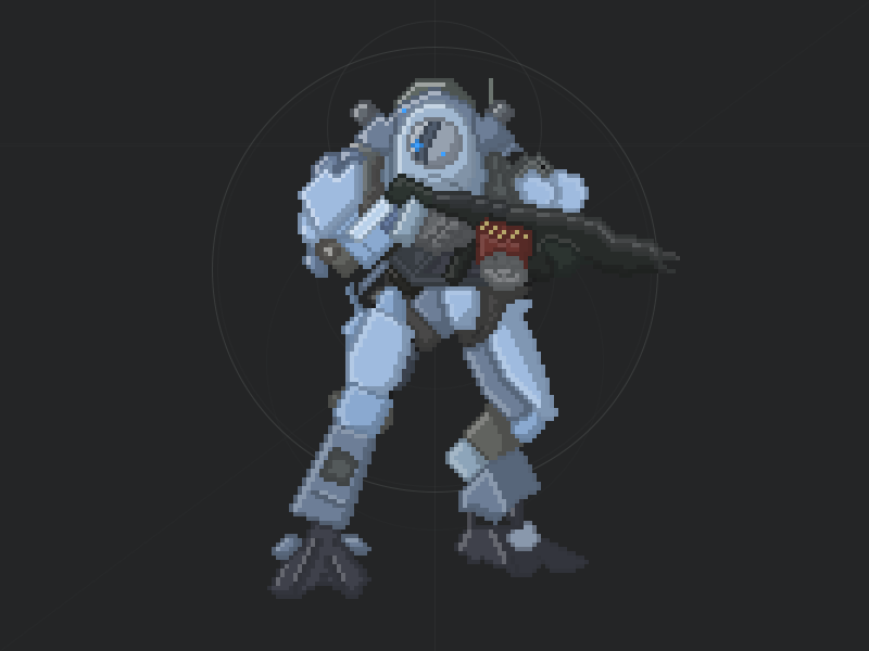 Animated Pixel Titan animated game mech pixel pixel art titan titanfall video game