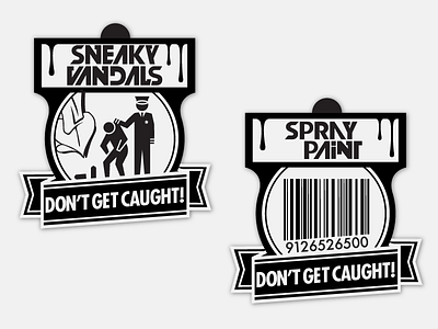 Sneaky Vandals Tag hang tag paint print scad spray paint tag vandal