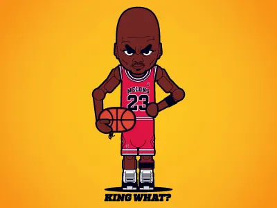 King what? character goat illustration mj tee tshirt vector
