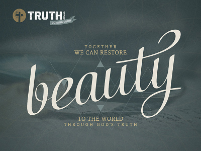 Truth Store Landing Page Concept beauty geometry script web