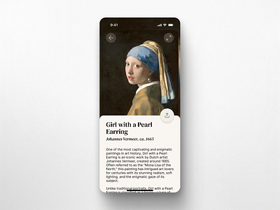 Art Showcase - Design Exploration app art article mobile painting share ui ux