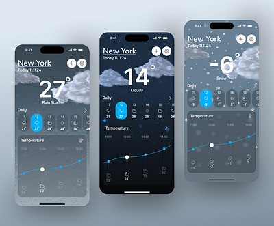 Weather App branding graphic design logo ui