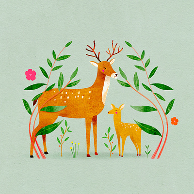 🌿 animal illustration illustration art kids illustration