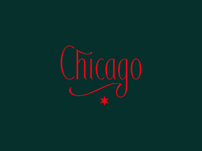 Chicago chicago custom kerovec lettering rokac roko type