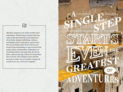 Adventures Spread booklet brochure lettering spread typography