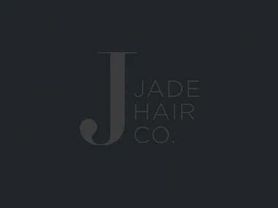 Jade Hair Co. hair j logo salon typography