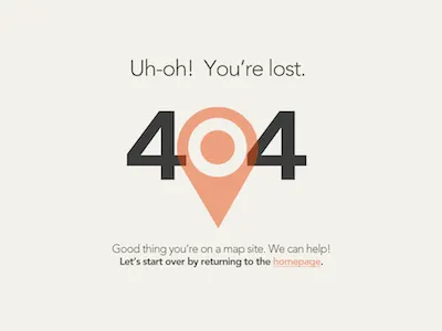 Navigation Themed 404 Page