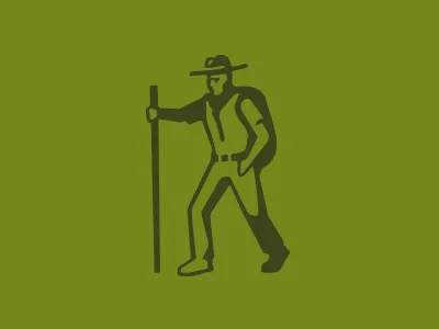 Hiker apparel camping circle hiking journey logo outdoors p pilgrim travel