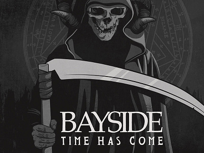 Bayside 7" - Record Store Day album art illustration packaging