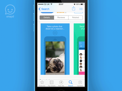 Snapd Dribbble Appstore app iphone snapd store