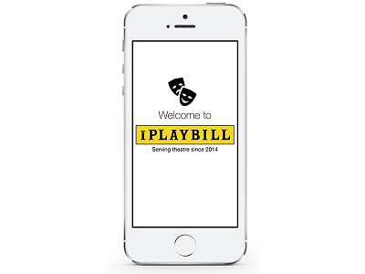 iPlaybill Loading Screen Redesign app branding identity ios iplaybill loading screen logo playbill redesign theatre ui ux