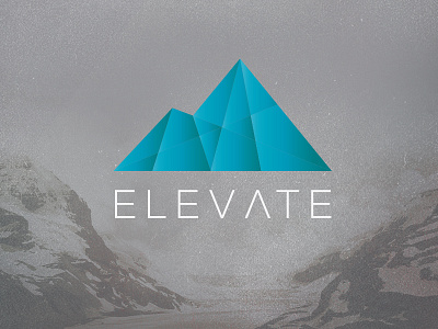 Elevate branding campus elevate identity logo mark ministry mountain symbol