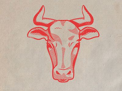 Cow Illustration branding cow icon identity illustration logo minimal steakhouse