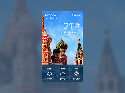 Weather widget ui kit weather widget