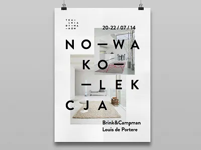 Promo poster contemporary graphic design layout poster type typography