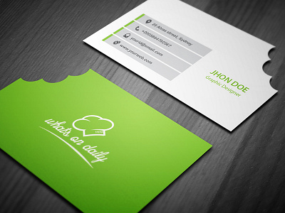 Restaurant Business Card Template bite chef eat exclusive food fork hungry popular print restaurant