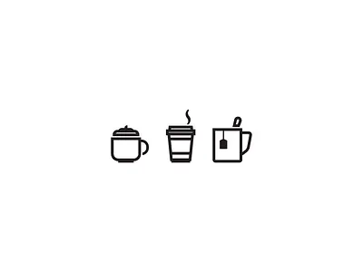 Weekly Icons - Hot Beverages beverage coffee cuppa drink icons take away tea weekly icon
