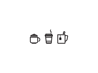 Weekly Icons - Hot Beverages beverage coffee cuppa drink icons take away tea weekly icon