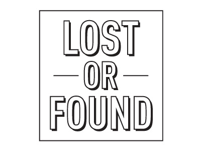 lost or found logo brand identity logo lostorfound typography