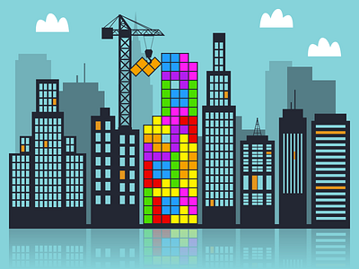 Tetris Skyline building skyline tetris