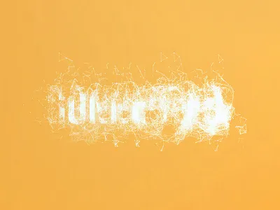 Yippie ki-yay, melonfarmer blown up design interactive john mcclain lettering particles type typography