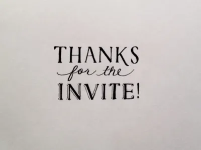 First shot thanks. handlettering lettering micron sketch thanksinvite