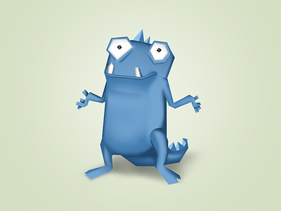 Dino in doubt 3d animal art body cartoon character character design drawing emotion expression friendly illustration