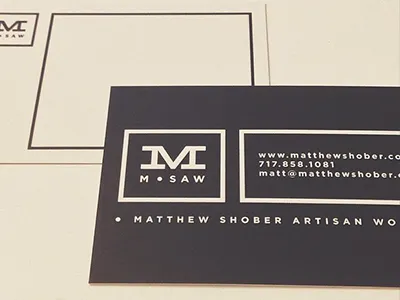 M.Saw Business Cards business cards logo typography