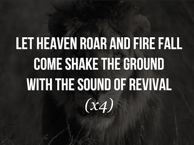 Like A Lion background easyworship lion lyrics worship