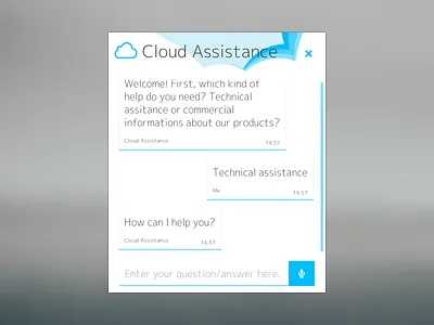 Cloud Assistance chat assistance chat cloud design theme web