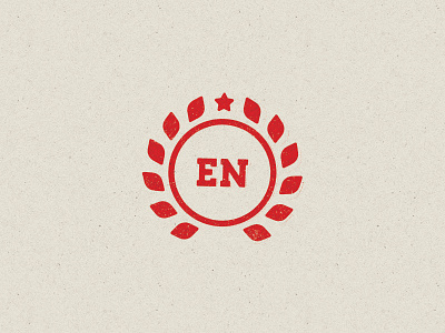 EN Monogram branding design graphic monogram stamp texture