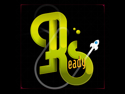 Ready illustration tipographic type