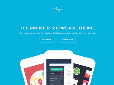 Cayse - reworked cayse landing new page revamp revisit showcase wordpress