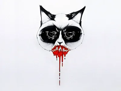 The Grumpy Cat beast animal blood cat fearful symmetry grumpy grumpy cat how about no tardar sauce