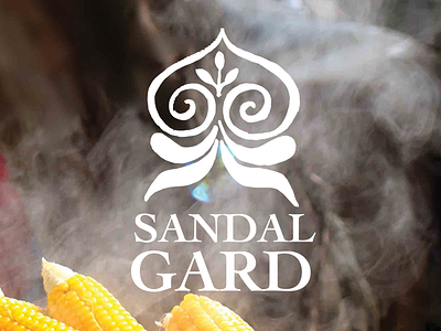 Logotype Sandal gard bjorg design designated farm food logo maniac smoke