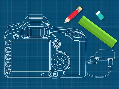 Instruction drawing for an electronic product gecko gecko tag technical drawing