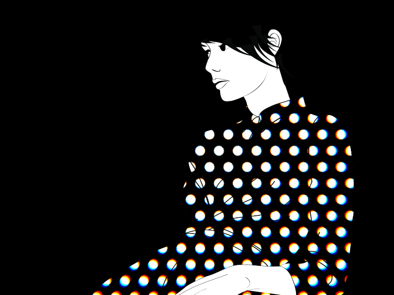Kim Tokyo animation black fashion illustration retro tokyo