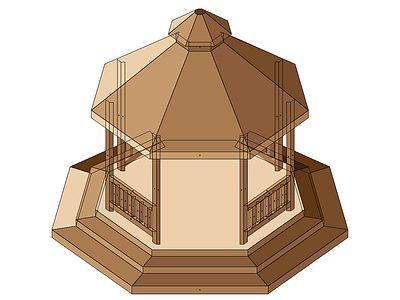 The Gazebo at our wedding venue gazebo icon illustration wireframe