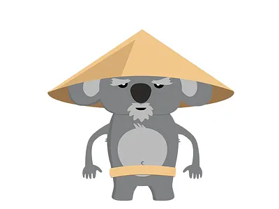 Master Euca character design design fingertapps game illustration koala kung pow kevin master master euca vector
