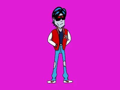 Kavinsky 80s character drawing drive electro gosling house illustration kavinsky music pop culture retro