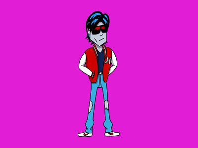 Kavinsky 80s character drawing drive electro gosling house illustration kavinsky music pop culture retro