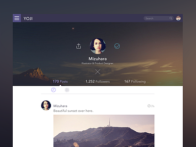 Profile Wip app design graph profile ui web