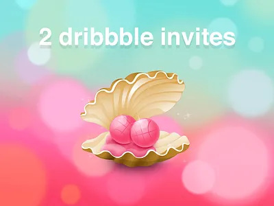 Invite2 boerzhijia dribbble icon invitations2 invite pearl red shell ue ui