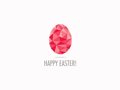 Happy Easter easter egg geometric design